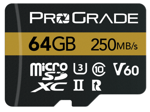 ProGrade 64GB micro SDXC UHS-II V60 Gold
