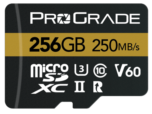 ProGrade 256GB micro SDXC UHS-II V60 Gold