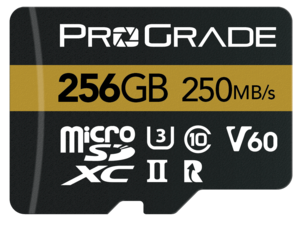 ProGrade 256GB micro SDXC UHS-II V60 Gold