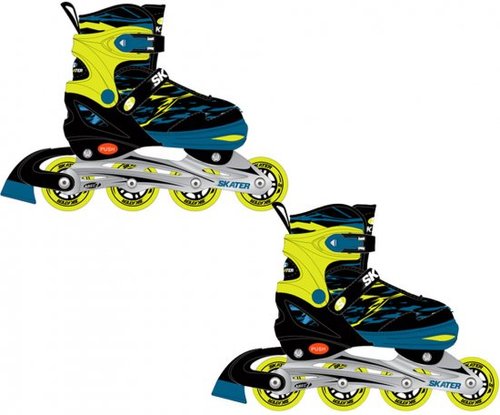 רולר בליידס שילדת אלומיניום עם מייסבים מקצועיים ABEC 7 במידה 35-38 - דגם Lemon 