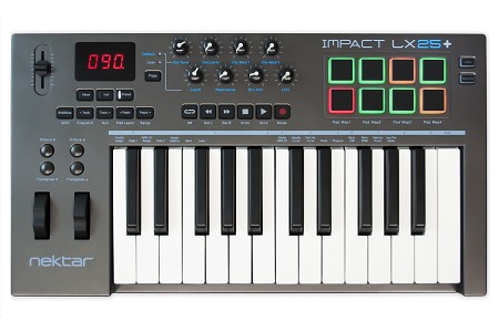 +Nektar Impact LX 25 מקלדת שליטה 25 קלידים (2 אוקטבות)