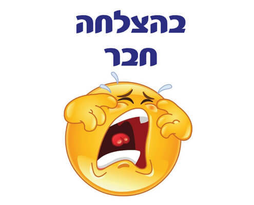 חולצה לחברים - בהצלחה חבר