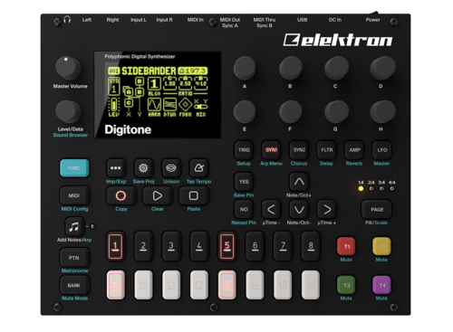 Elektron Digitone - סינטיסייזר FM פוליפוני עם 8 קולות