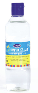 דבק שקוף חזק ואיכותי 500 גרם/ OMEGA