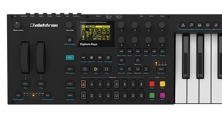 Elektron Digitone Keys גרסת המקלדת לסינטיסייזר FM עם השליטה הדיגיטלית הטובה בעולם