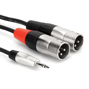 Hosa Hosa כבל מעביר מ 3.5mm Stereo Mini ל זוג xlr זכר