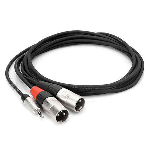Hosa Hosa כבל מעביר מ 3.5mm Stereo Mini ל זוג xlr זכר