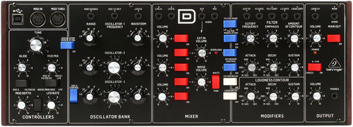 Behringer Model-D - סינטיסייזר אנלוגי - שיחזור מודרני ל-Model D האגדי.