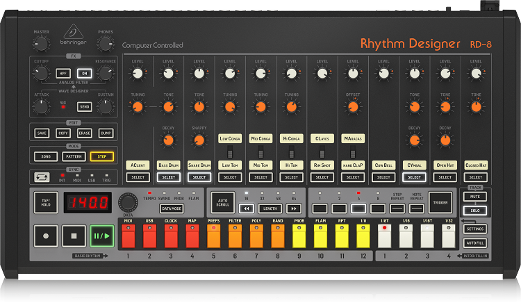 Behringer RD-8 מכונת תופים אנלוגית 