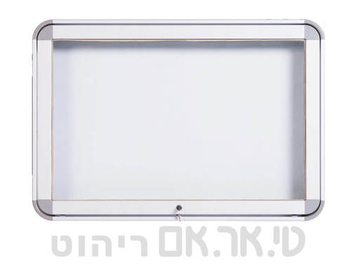 לוח מודעות ויטרינה כולל בוכנה
