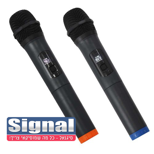 בידורית 12'' עם מיקרופונים UHF מדגם AP LE12