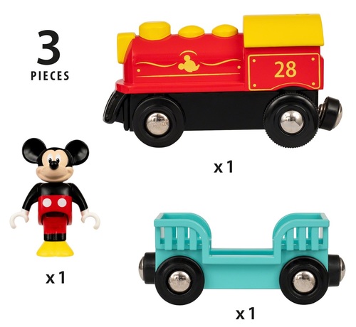 קטר חשמלי עם קרון נגרר ודמות מיקי מאוס 32265