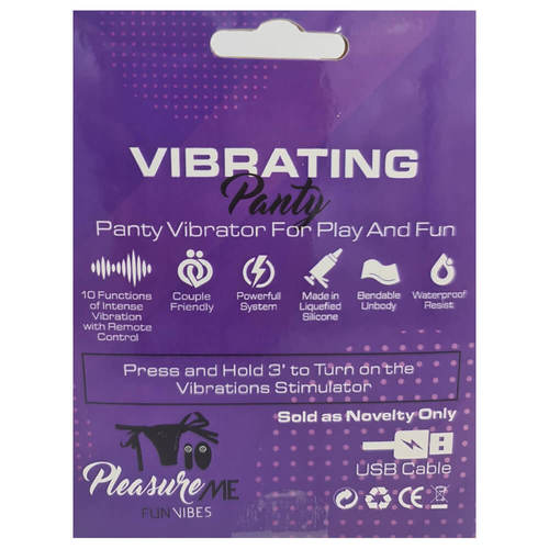תחתון חוטיני רוטט שלט אלחוטי Pleasure Me - Vibrating Panty