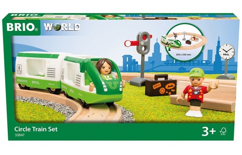 סט רכבת נוסעים עם מסילה מעגלית, 2 דמויות ואביזרים נוספים 33847