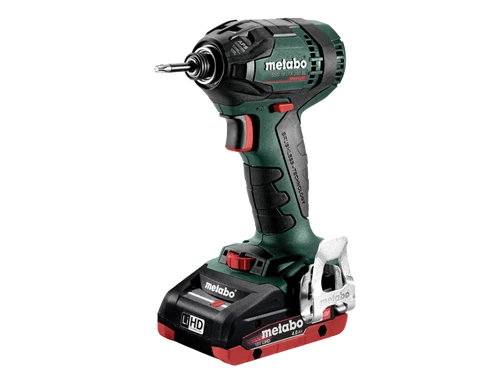 מברגת אימפקט נטענת בראשלס + 2 סוללות METABO SSD 18 LTX 200 BL 18V 4Ah