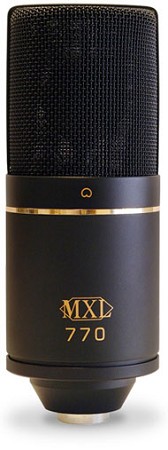 מיקרופון קונדנסור אולפני - MXL - 770 להקלטות שירה וכלי נגינה