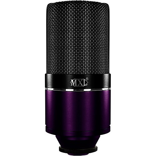 MXL 770 Midnight Purple מהדורה מוגבלת למיקרופון קונדנסר עם ShockMount וקייס