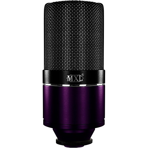 MXL 770 Midnight Purple מהדורה מוגבלת למיקרופון קונדנסר עם ShockMount וקייס