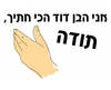 חולצה לבן דוד של החתן/הכלה - הכי חתיך תודה