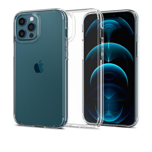כיסוי מגן אחורי שקוף נוצץ לטלפון סלולרי Apple iPhone 12 Pro Max