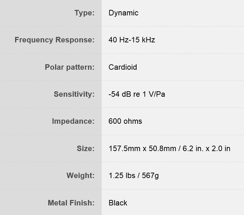 מיקרופון דינמי - MXL BCD - 1