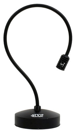 MXL AC-400 USB מיקרופון Gooseneck (צוואר ארוך) עם בסיס הכולל כפתור השתקה בחיבור USB. פתרון איכותי תוצרת MXL USA למשרדים וחדרי ישיבות להקלטה והגברה.