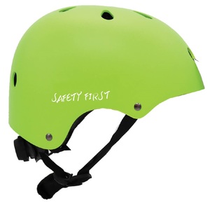 קסדה בטיחותית לפעוטות וילדים עם מנגנון התאמה לראש, 11 פתחי איוורור ותאורת LED משתנה - מידה S ירוק