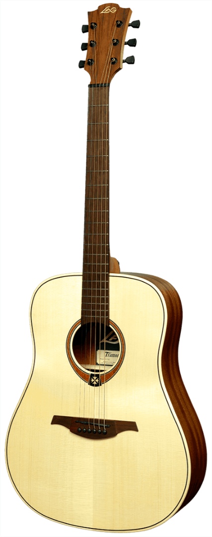 גיטרה אקוסטית שמאלית Lag Tramonte 70 Lefty Dreadnought