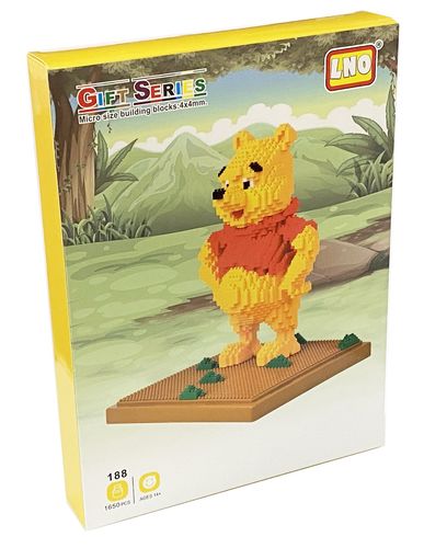 ננו בלוקס - משחק הרכבה 1650 מיני לבנים - פו הדב ענק!