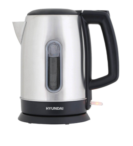 קומקום נירוסטה חשמלי 1.7 ליטר HYUNDAI בצבע כסוף  דגם HYK-1761S