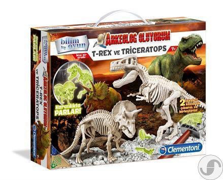 ערכת הרכבה T REX טריקרטופס זוהרים בחושך
