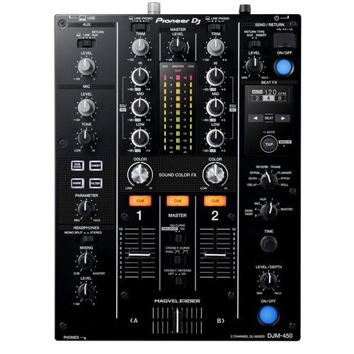 PIONEER DJM-450 מיקסר 2 ערוצים מתקדם עם אפקטים