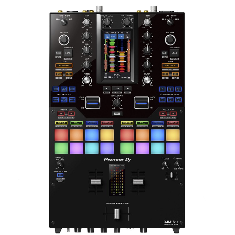 Pioneer DJM-S11 מיקסר 2 ערוצים עם מסך מגע