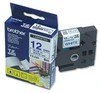 סרט למכשיר Ptouch ברוחב 12mm הדפסה בכחול על רקע לבן TZe233