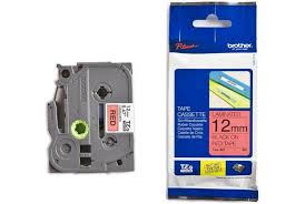 סרט למכשיר Ptouch ברוחב 12mm הדפסה בשחור על רקע אדום TZe431