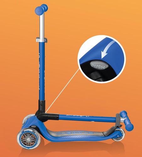 קורקינט מתקפל לילדים פרימו אנודייז Primo עם ידית בגובה משתנה וציפוי מונע החלקה - מנטה