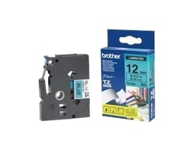 סרט למכשיר Ptouch ברוחב 12mm הדפסה בשחור על רקע כחול TZe531