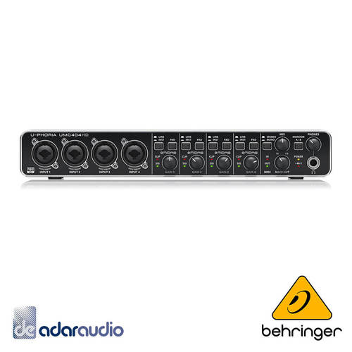 כרטיס קול מקצועי Behringer UMC 404