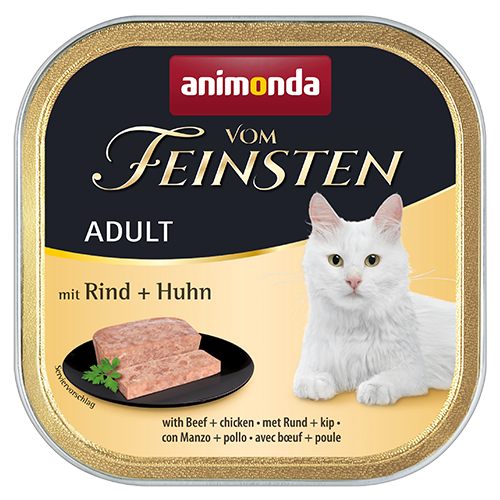 אנימונדה לחתול פטה בקר ועוף 100 גרם