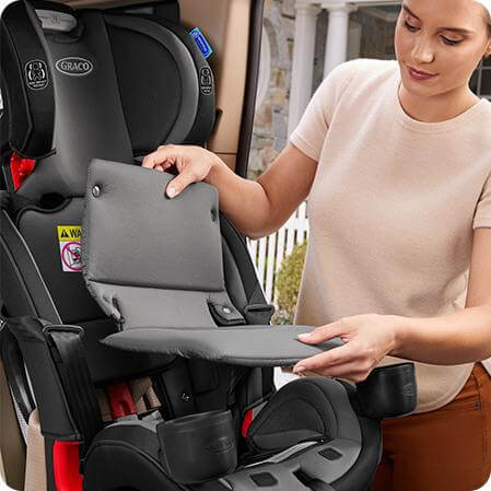 כסא בטיחות משולב בוסטר true3fit LX צבע Bates גרקו