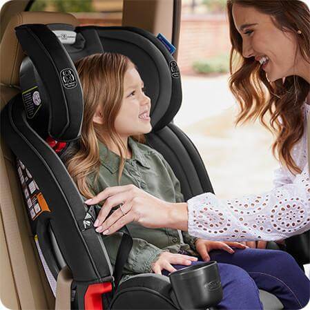 כסא בטיחות משולב בוסטר true3fit LX צבע Bates גרקו