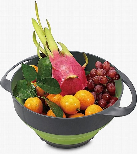 קערות ומסננת מתכווצות למטבח