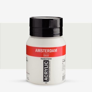 צבע אקריליק לבן AMSTERDAM 500ml +20% ROYAL TALENS