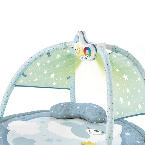 אוניברסיטה ומשטח פעילות עם מקרן כוכבים מנגן 3 ב-1 - כחול