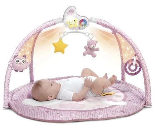 אוניברסיטה ומשטח פעילות עם מקרן כוכבים מנגן 3 ב-1 - ורוד