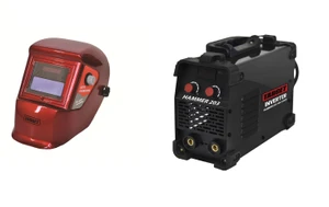 רתכת אלקטרונית INVERTER HAMMER 200S + מסכה אלקטרונית מתנה