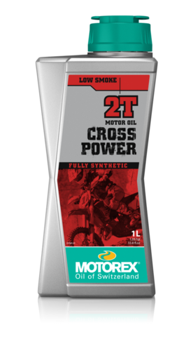 שמן מנוע 2 פעימות מוטורקס נפח 1 ליטר - MOTOREX CROSS POWER 2T