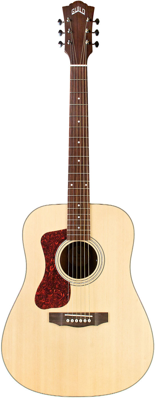 גיטרה אקוסטית שמאלית מוגברת Guild D-240E LH