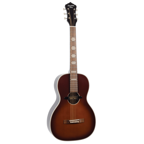 גיטרה אקוסטית מוגברת Recording King Dirty 30s Parlor Brown Burst RPS-7-E-BRB