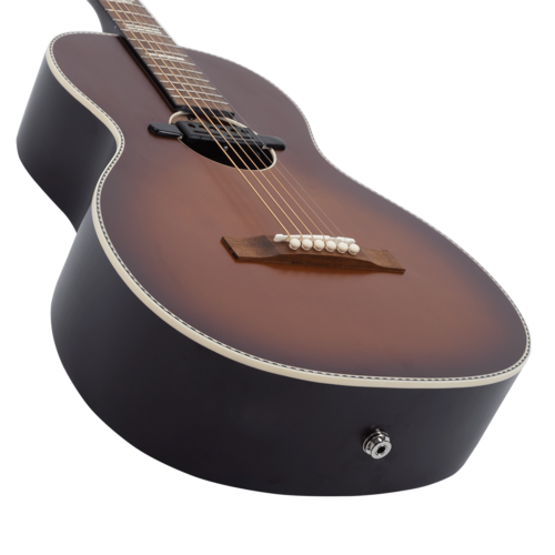 גיטרה אקוסטית מוגברת Recording King Dirty 30s Parlor Brown Burst RPS-7-E-BRB